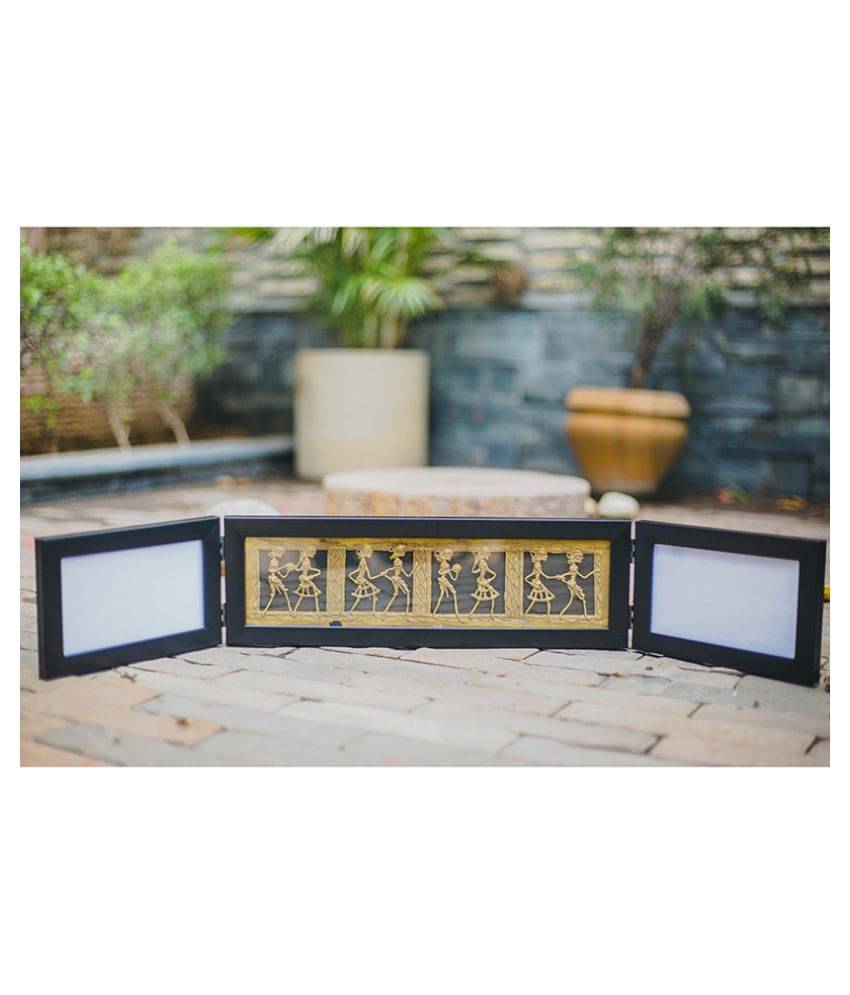     			Olha-O-Ethnic-Gifting- Wood TableTop Black Single Photo Frame - Pack of 1