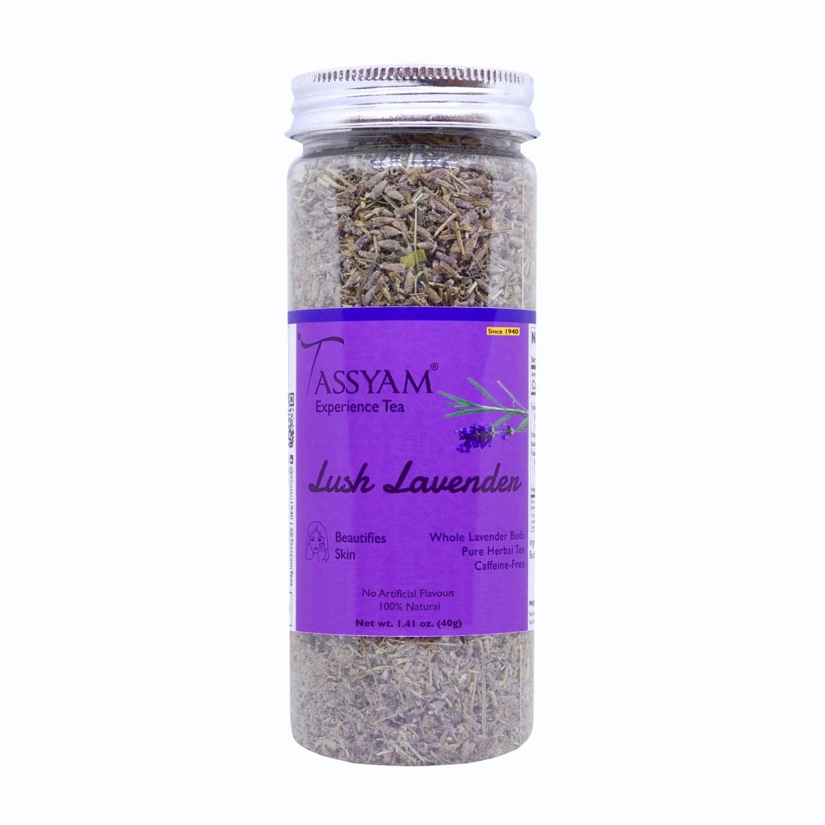 Tassyam Lavender Tea Loose Leaf 50 gm     			Tassyam Lavender Tea Loose Leaf 50 gm