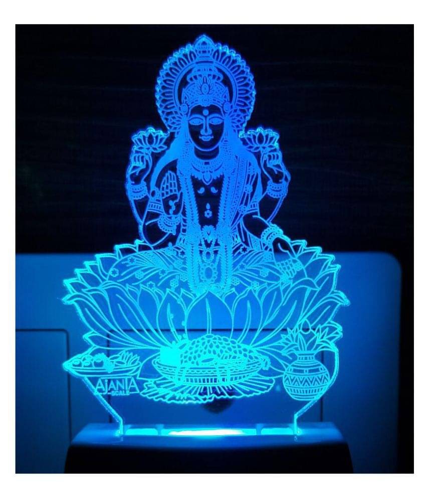 Ajanta Laxmi Code 2004 3D ( PEN STAND FREE ) Night Lamp Multi - Pack of 1 Ajanta Laxmi Code 2004 3D ( PEN STAND FREE ) Night Lamp Multi - Pack of 1