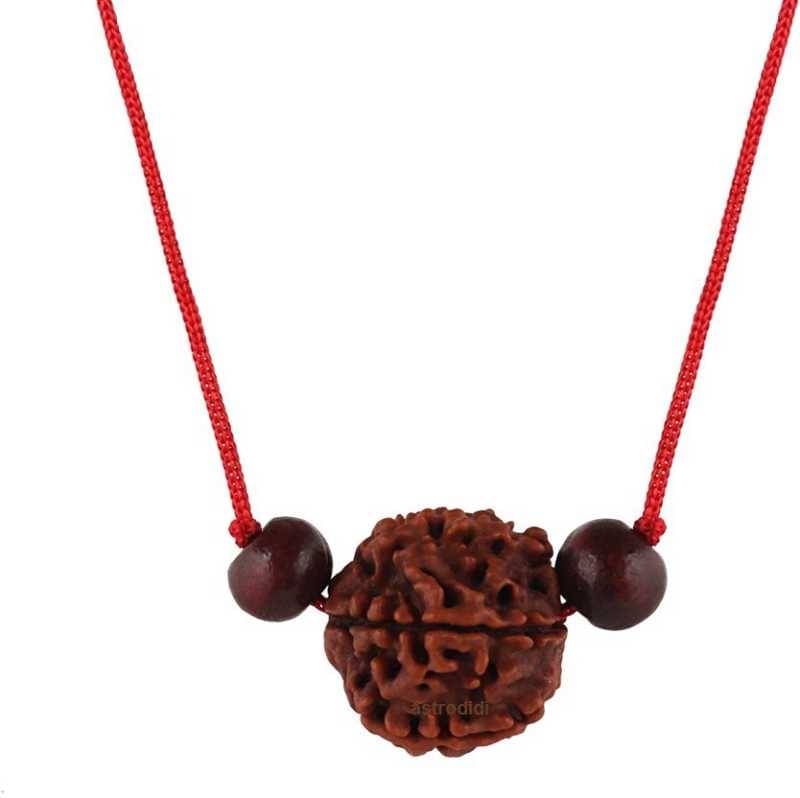     			Astrodidi 4 Mukhi Rudraksha With Red Chandan Beads