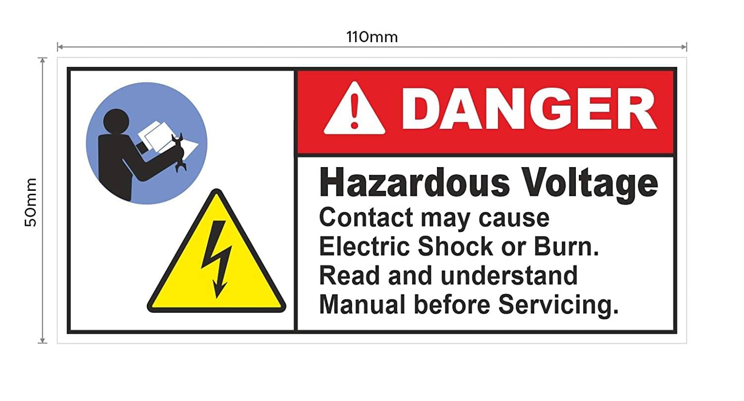     			Rangvishwa Enterprises Read and Understand Manual before Servicing Sticker ( 11 x 5 cms )