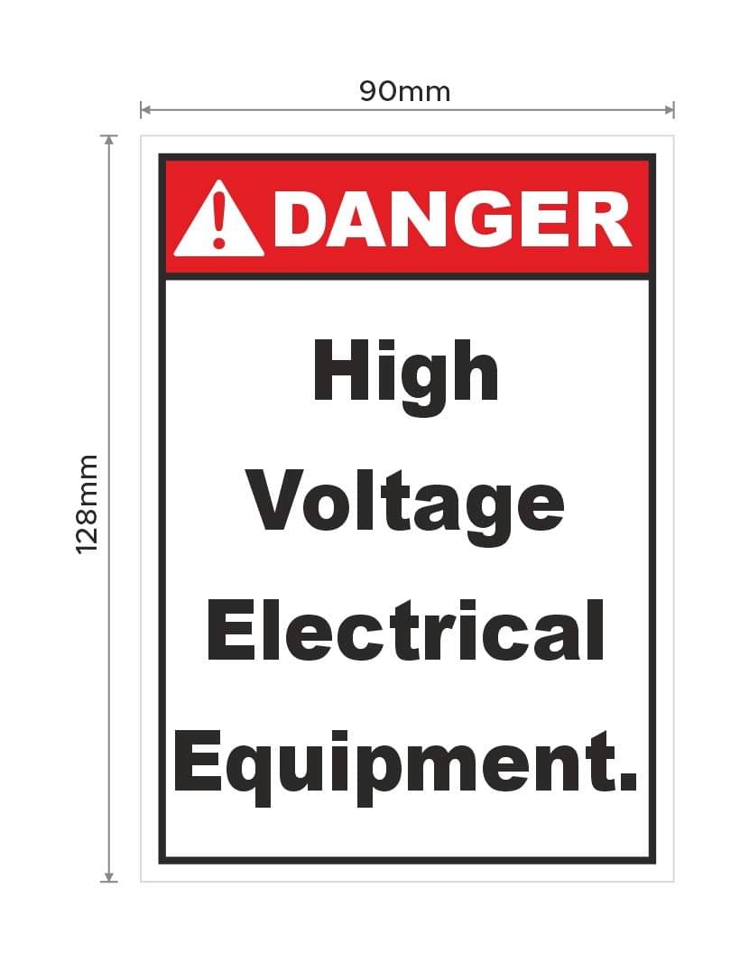     			Rangvishwa Enterprises High Voltage Electrical Equipment Sticker ( 12 x 9 cms )