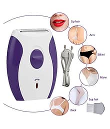 2in1 Women Lady Washable Chargeable Shaver Trimmer Hair Remover Epilator ( Multicolor )
