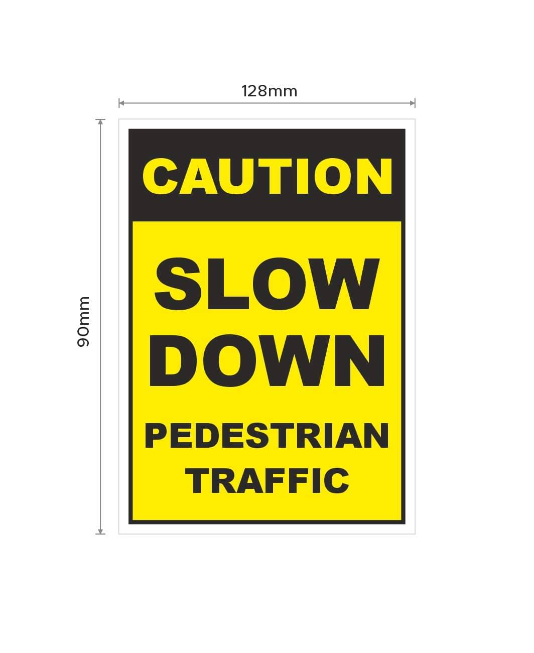 Rangvishwa Enterprises Slow Down Caution Sign Sticker ( 12 x 9 cms ) Rangvishwa Enterprises Slow Down Caution Sign Sticker ( 12 x 9 cms )