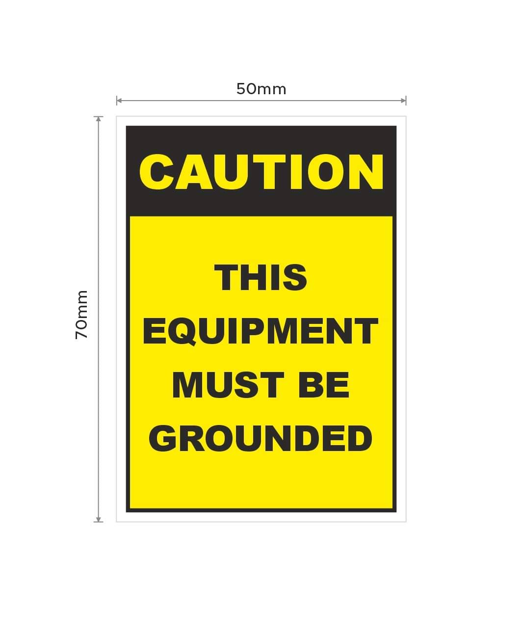 Rangvishwa Enterprises This Equipment Must Be Grounded Caution Sticker ( 5 x 7 cms ) Rangvishwa Enterprises This Equipment Must Be Grounded Caution Sticker ( 5 x 7 cms )