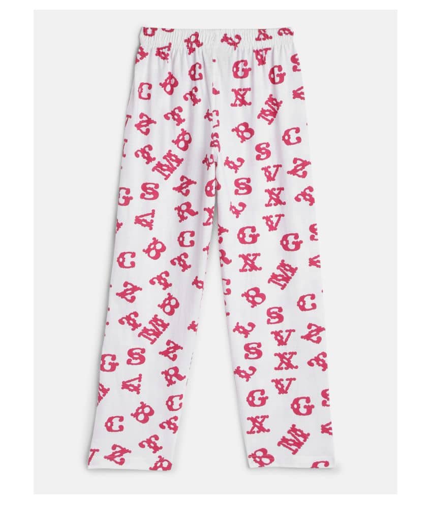 Sini Mini Girls 100% Cotton Trousers ( Pink ) - Trousers | Buy online on ZillyBuy