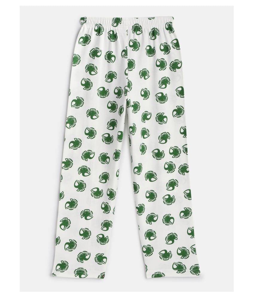     			Sini Mini girls multicolor printed cotton pant (Pack of 1).