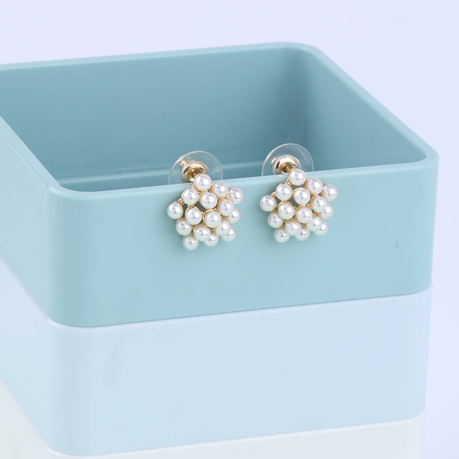 SILVER SHINE Party Wear Stylish Pearl Stud Earring For Women Girl - Earrings | Buy online on ZillyBuy