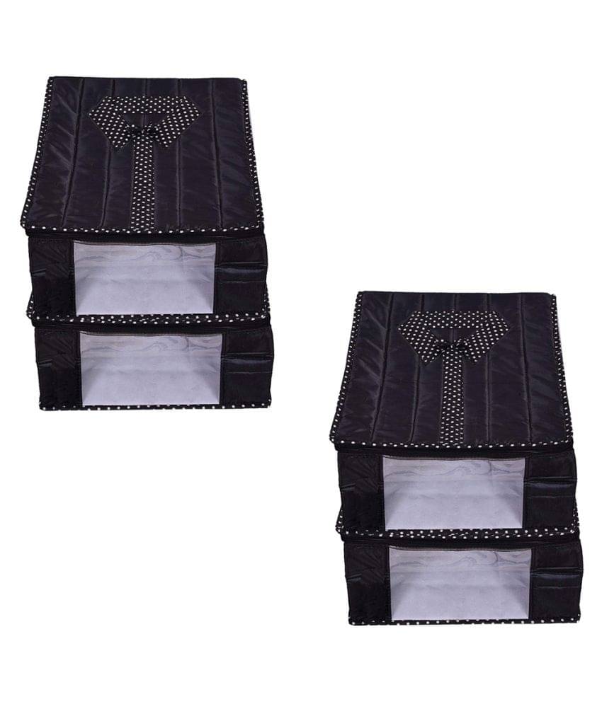 PrettyKrafts Shirt Cover Set of 4 - Closet Organizer - Shirts and Clothing Organizer - Black     			PrettyKrafts Shirt Cover Set of 4 - Closet Organizer - Shirts and Clothing Organizer - Black