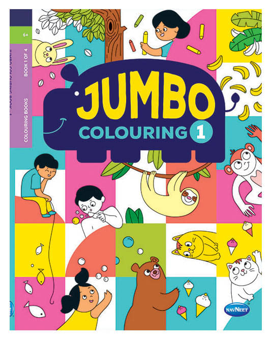     			Navneet Jumbo Colouring Book 1