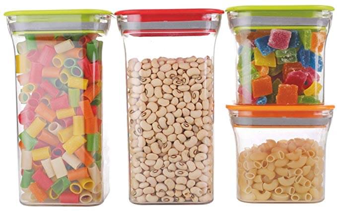     			Analog kitchenware Grocery / Namkeen Polycarbonate Food Container Set of 4 1100 mL