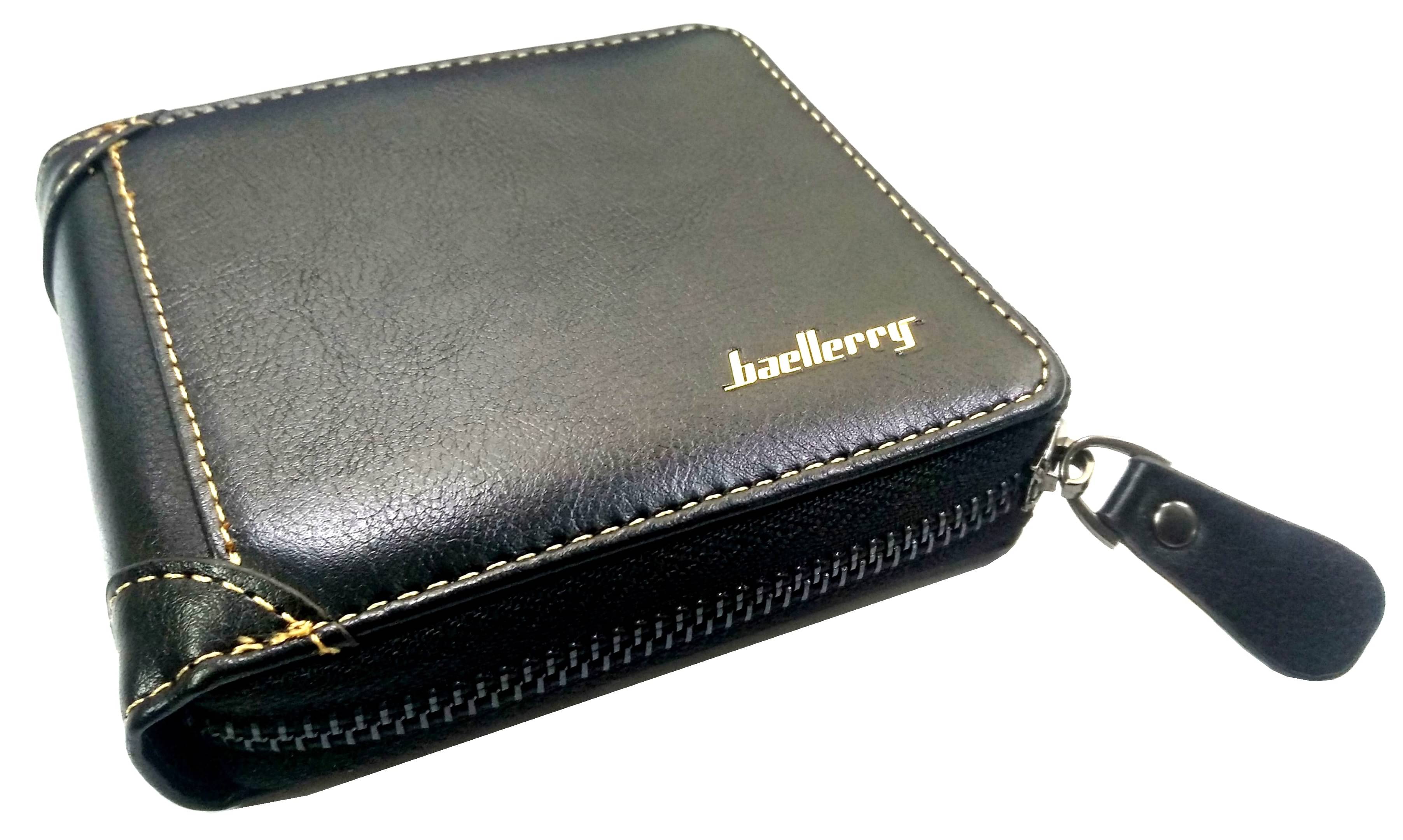     			Baellerry Leather Black Casual Regular Wallet
