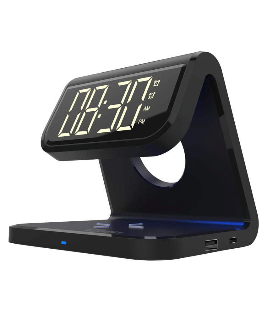     			Portronics POR-1043 Freedom 4C Desktop Wireless Mobile Charger with QC Adapter (Black)