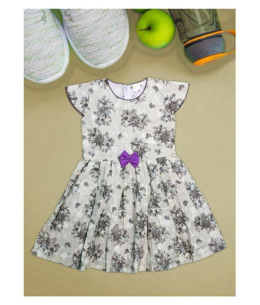 Me N My CLOSET 100% Cotton A-line For Girls ( , Multi )