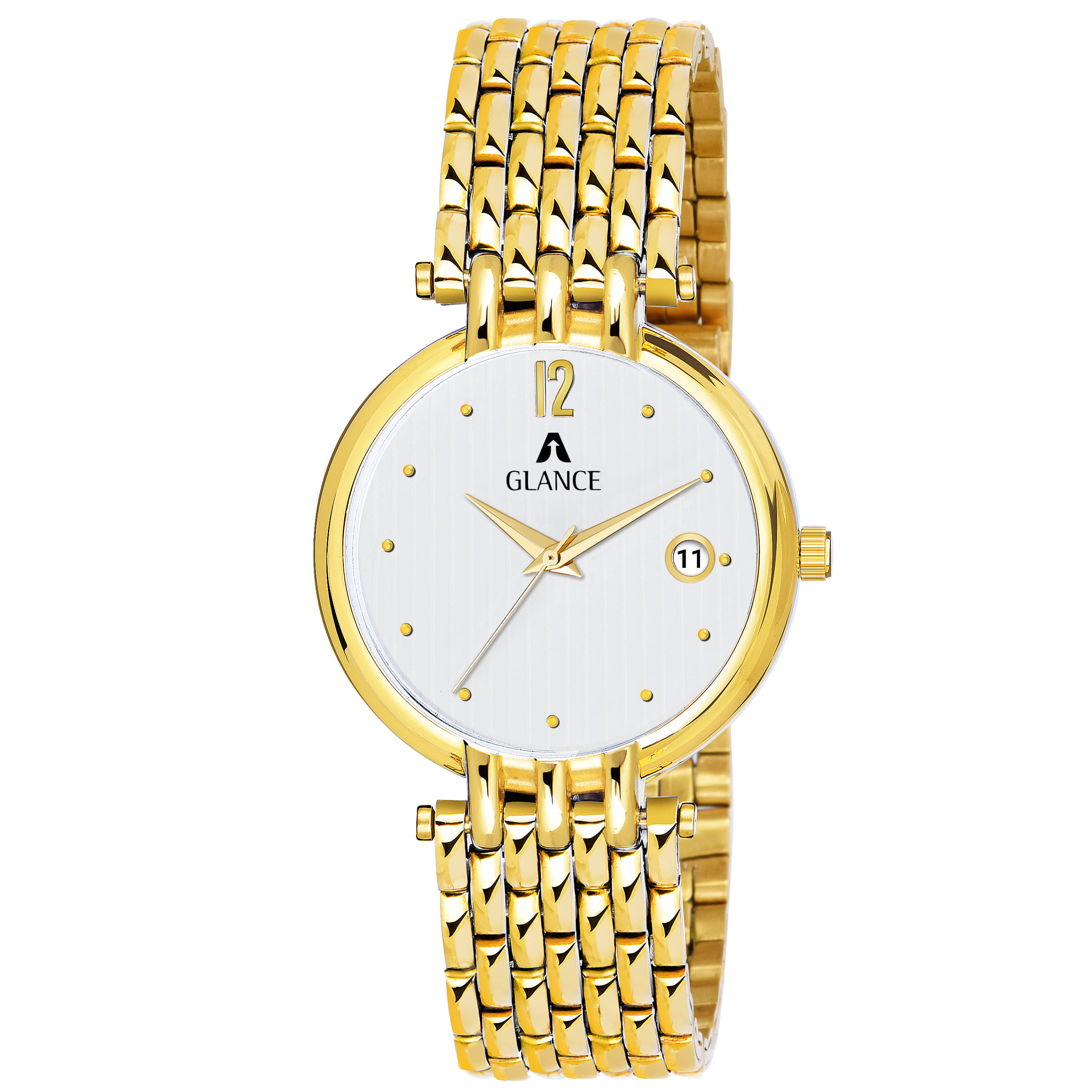     			Aglance NK1456YM01 Metal Analog Men's Watch