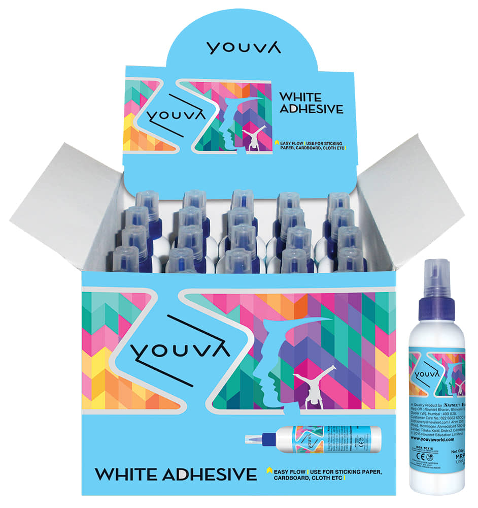 Navneet Youva White Adhesive 22.5 Gram (Pack of 25)