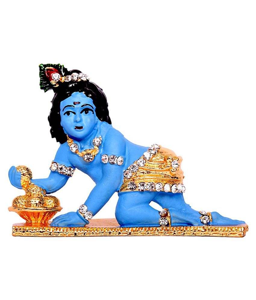     			RUDRA DIVINE Krishna Brass Idol