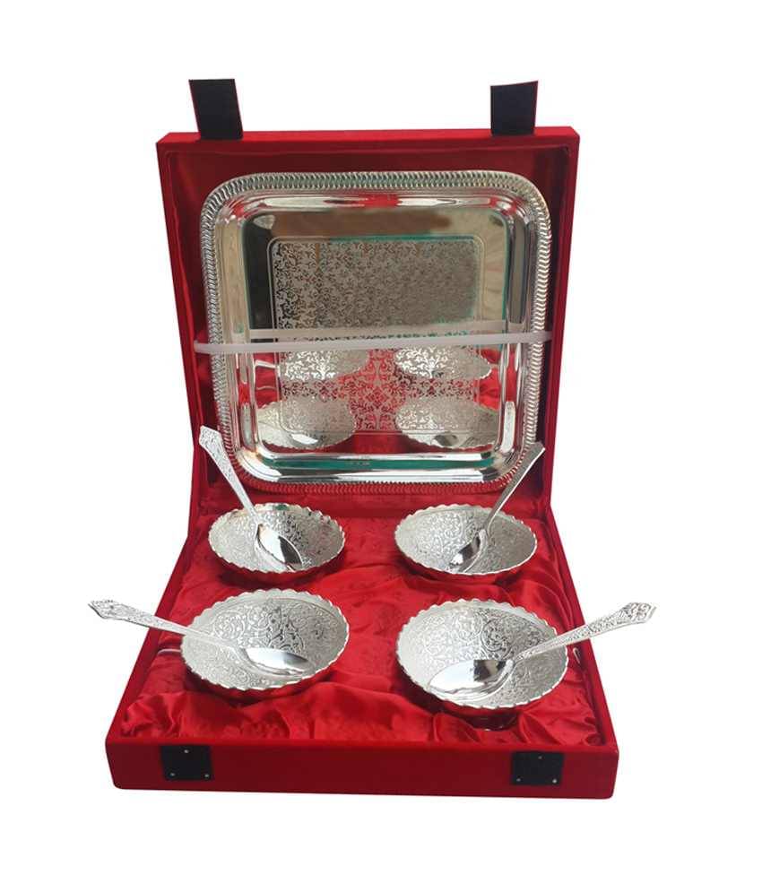     			Arsalan Silverplated Gold/Silver Plated Gift Item - Pack of 9