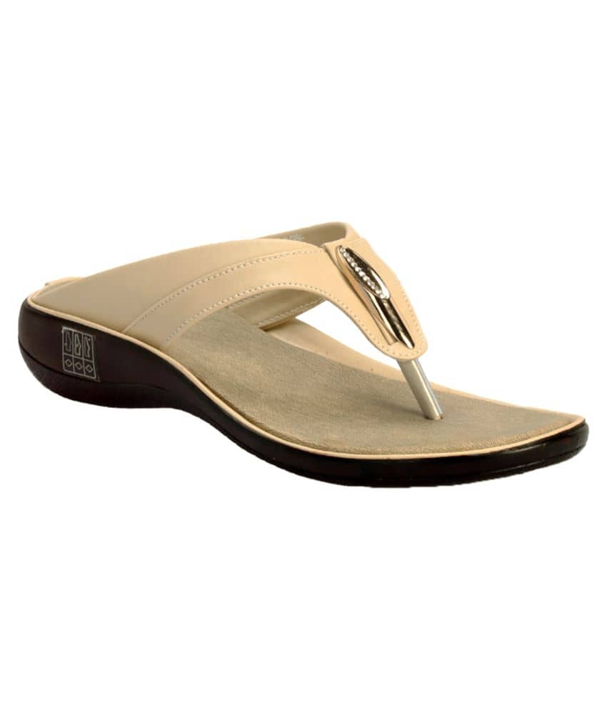 KHADIM Beige Flats