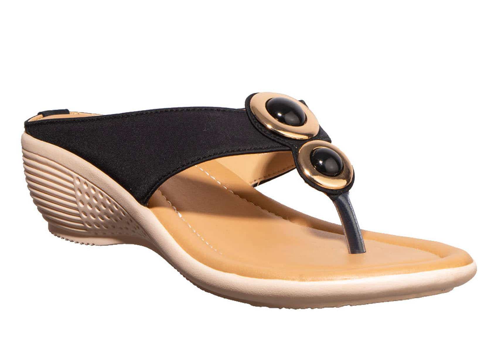 KHADIM Black Wedges Heels - Heels | Buy online on ZillyBuy