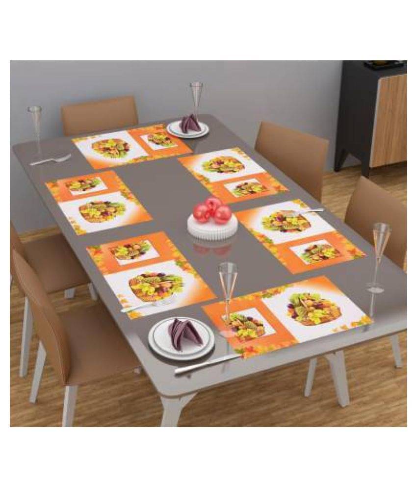     			Revexo Set of 6 PVC Table Mats