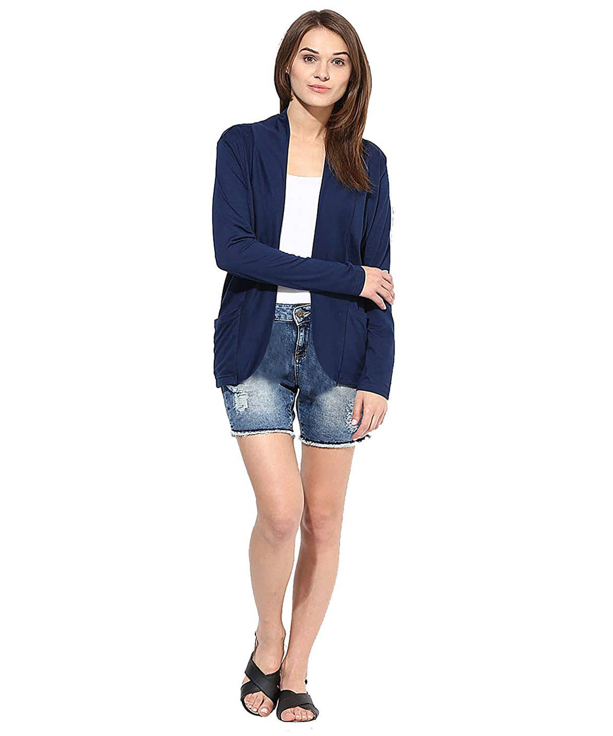 Goodluck Cotton Shrugs - Navy