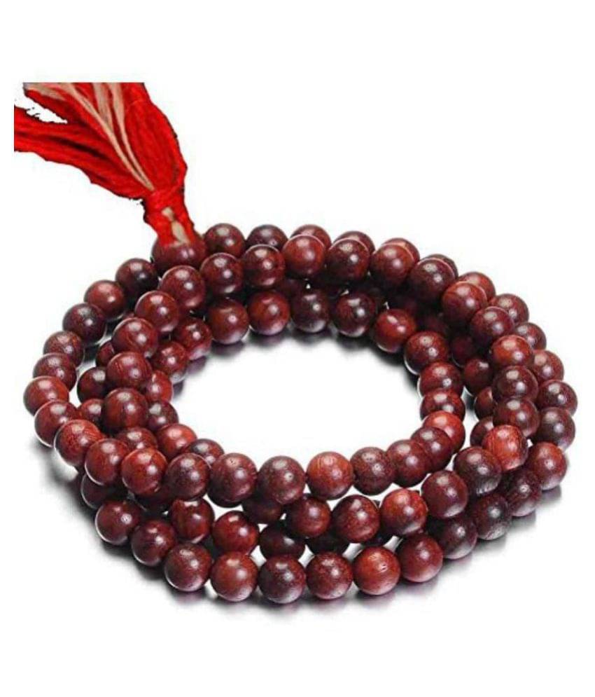 red sandawood mala rosary string red sandawood mala rosary string