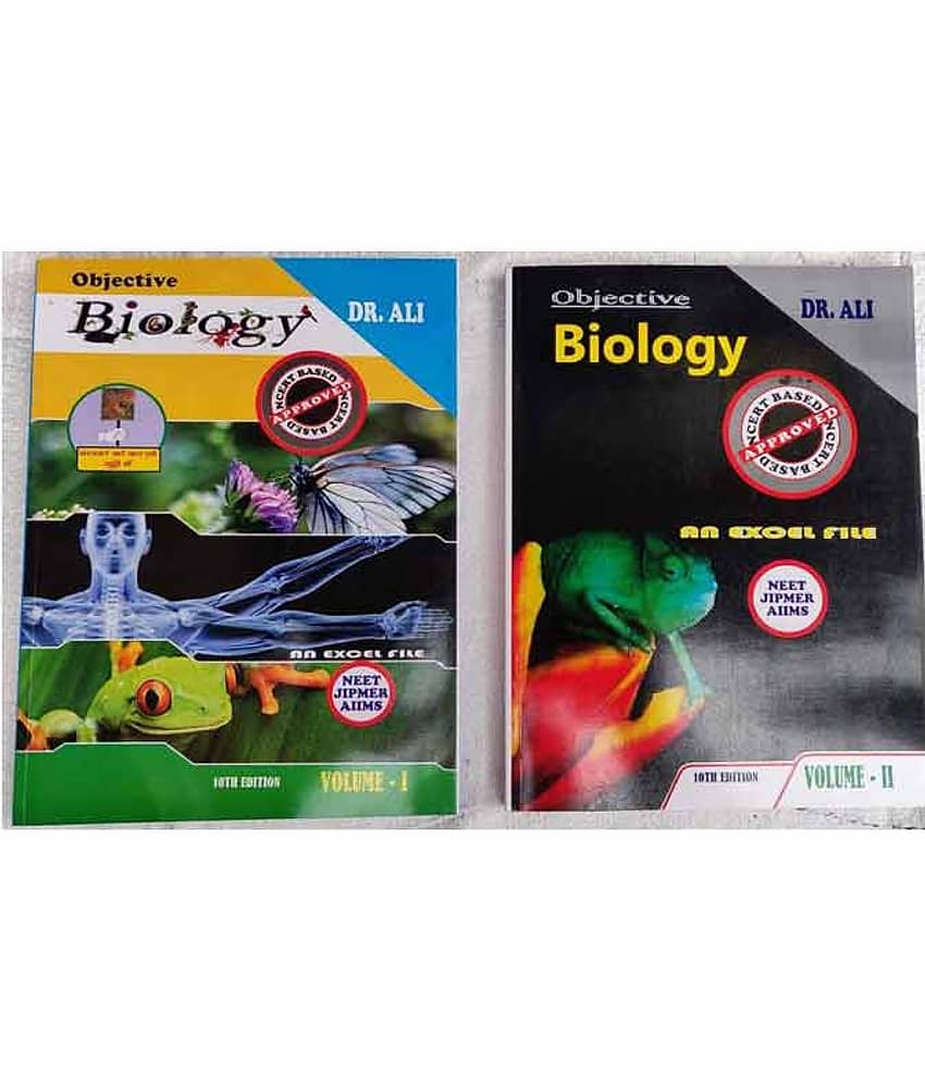 Objective Biology An Excel File Set Of 2 Volume - NEET, JIPMER, AIIMS- Medical Entrance - 2019-2020 Paperback Dr. Ali - Stationery | Buy online on ZillyBuy