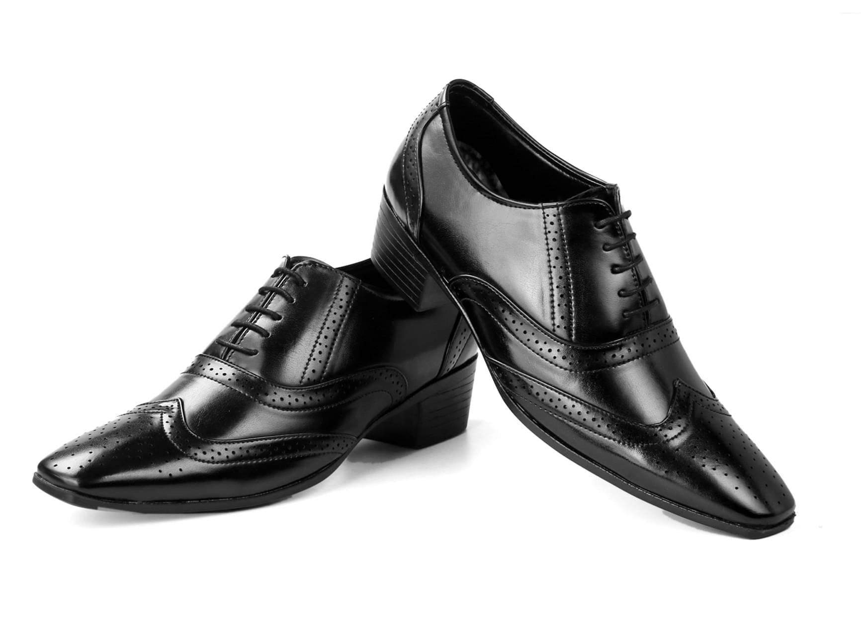     			YUVRATO BAXI Brogue Artificial Leather Black Formal Shoes