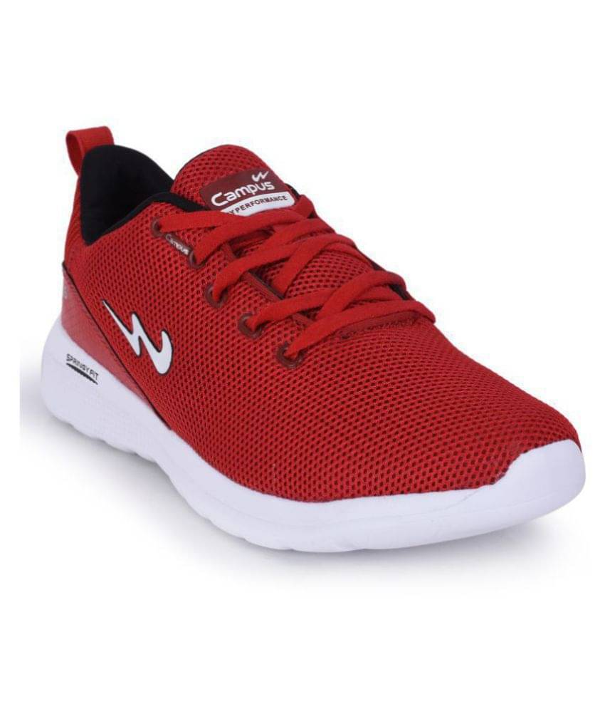     			Campus CRUNCH Red Men's Sports Running Shoes