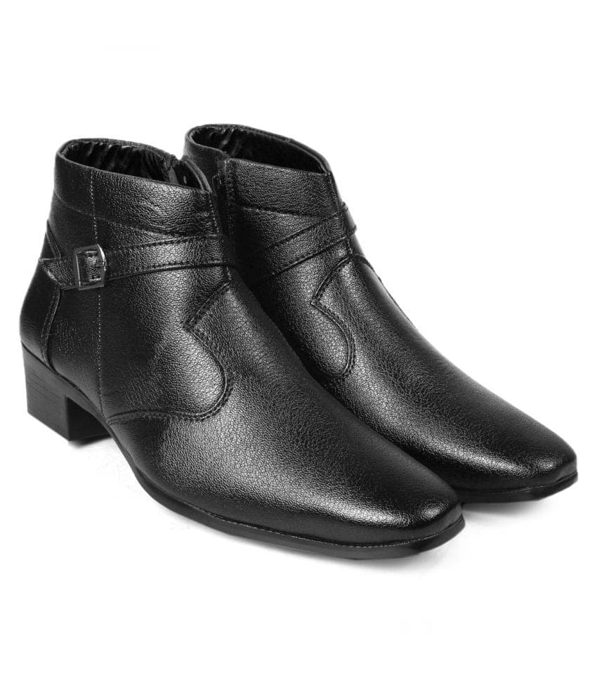     			YUVRATO BAXI Black Formal Boot