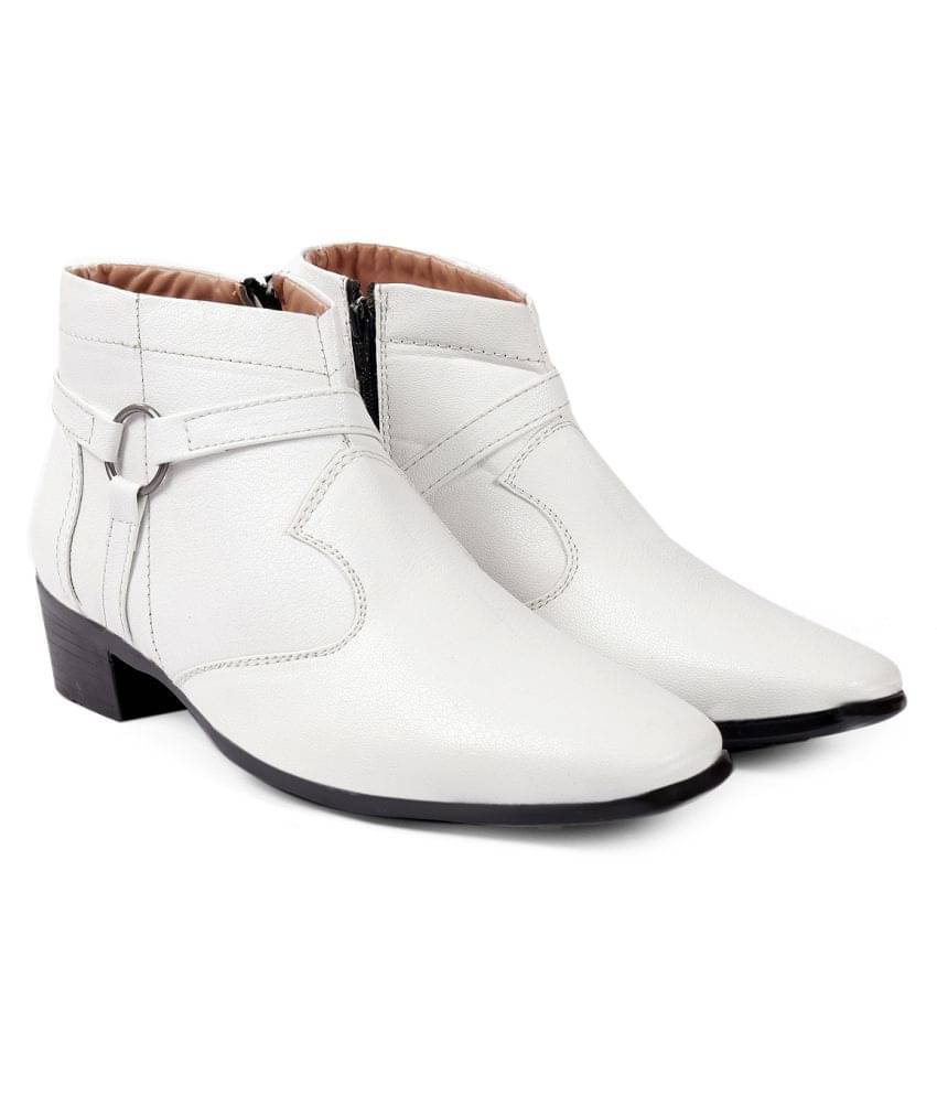     			YUVRATO BAXI White Formal Boot
