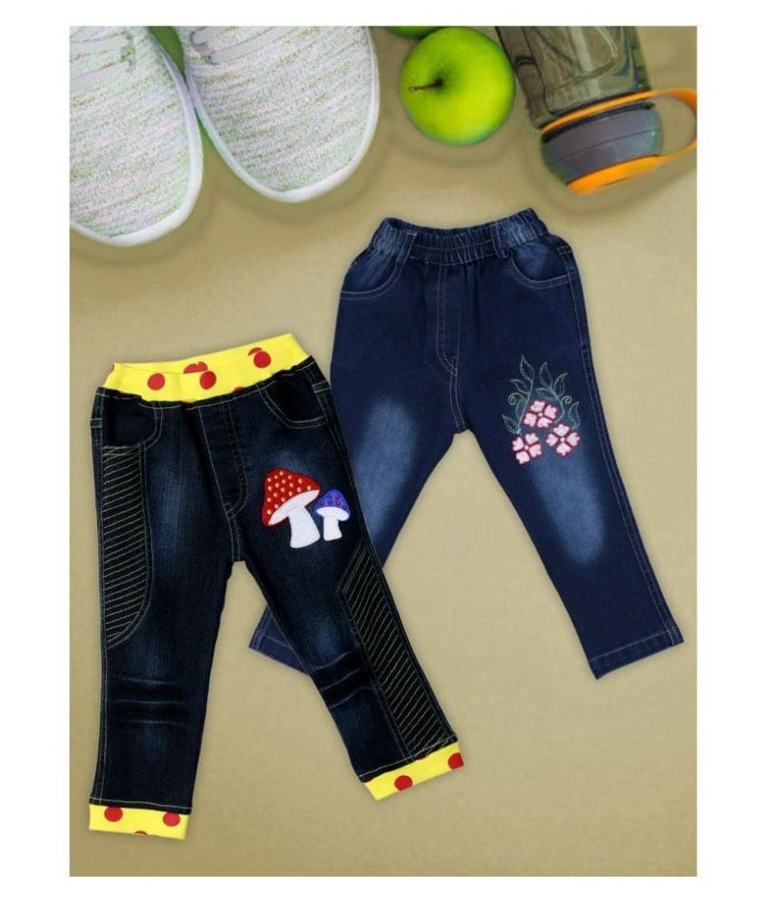     			Me N My CLOSET 100% cotton Denim Fabric Latest Fashion Bottom