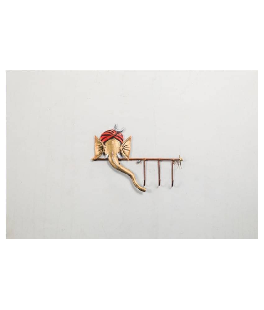 Olha-O-Ethnic-Gifting- Iron Wrought Iron Art Wall Sculpture Multi - Pack of 1 Olha-O-Ethnic-Gifting- Iron Wrought Iron Art Wall Sculpture Multi - Pack of 1