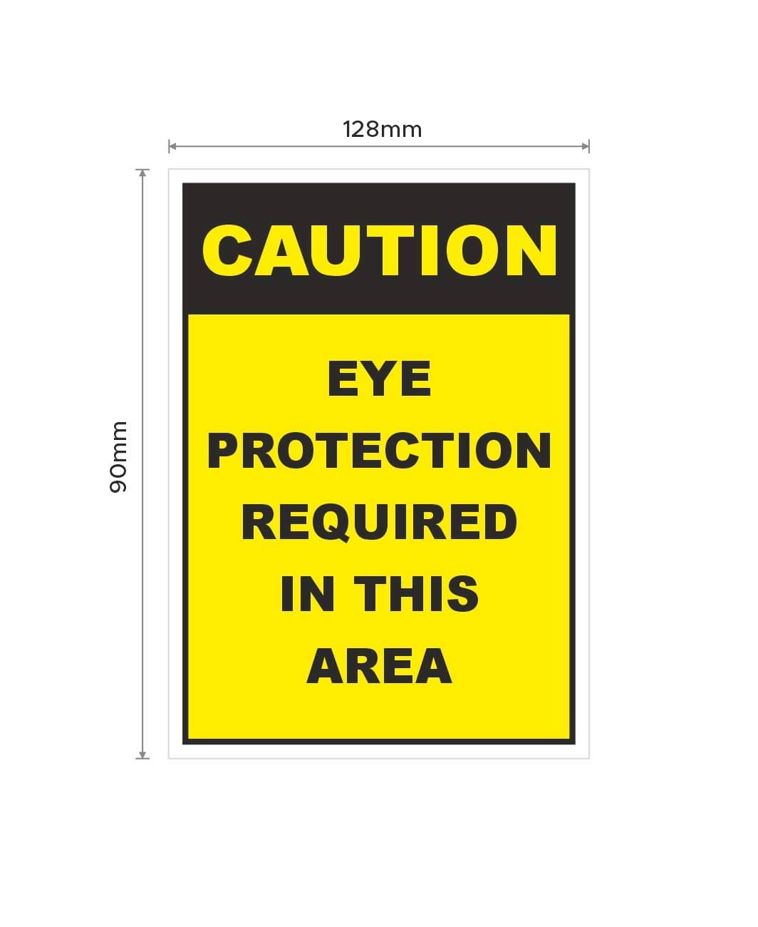 Rangvishwa Enterprises In Vertical Eye Protection Required Caution Sticker ( 12 x 9 cms ) Rangvishwa Enterprises In Vertical Eye Protection Required Caution Sticker ( 12 x 9 cms )