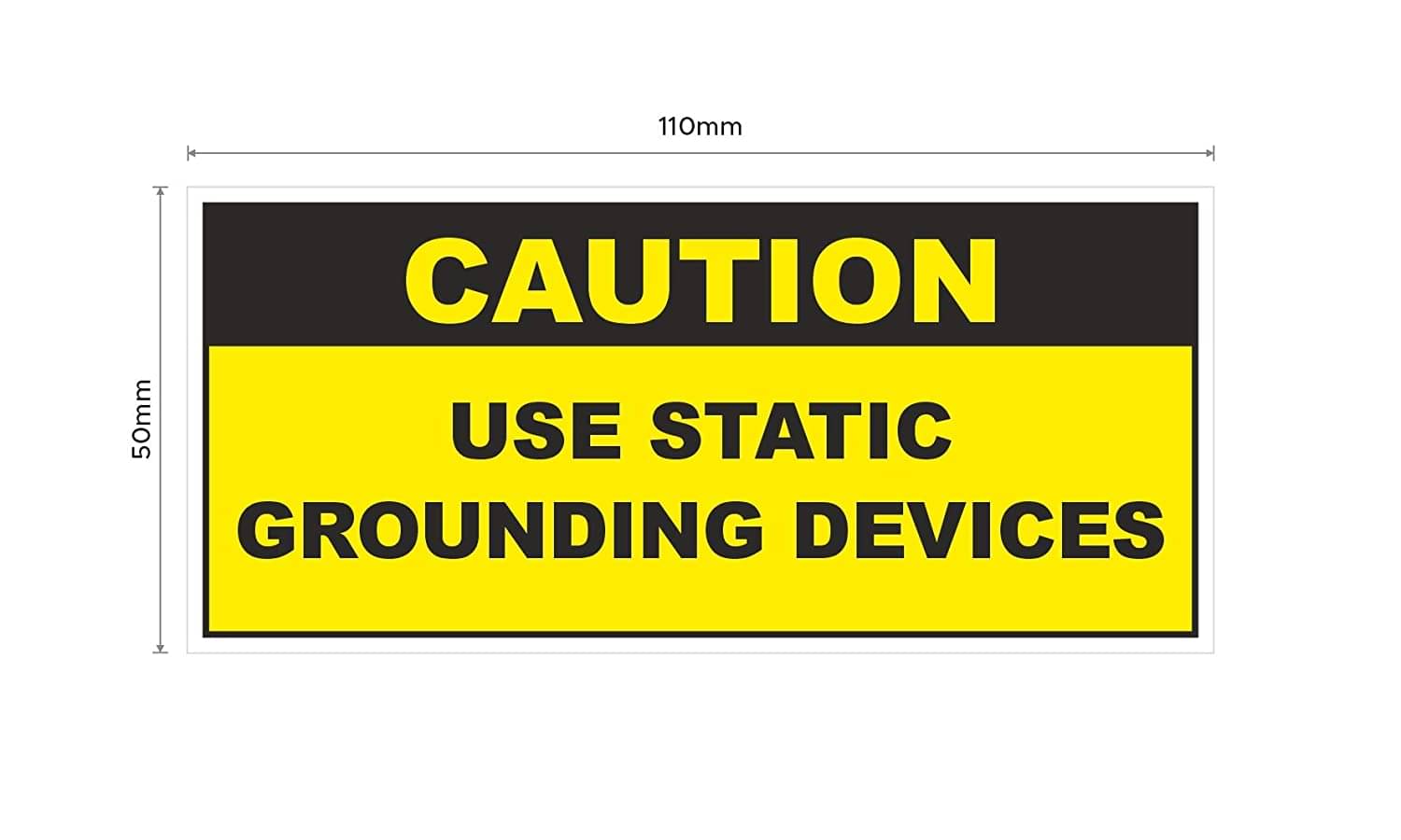 Rangvishwa Enterprises Self Adhesive Static Grounding Devices Sticker ( 11 x 5 cms ) Rangvishwa Enterprises Self Adhesive Static Grounding Devices Sticker ( 11 x 5 cms )