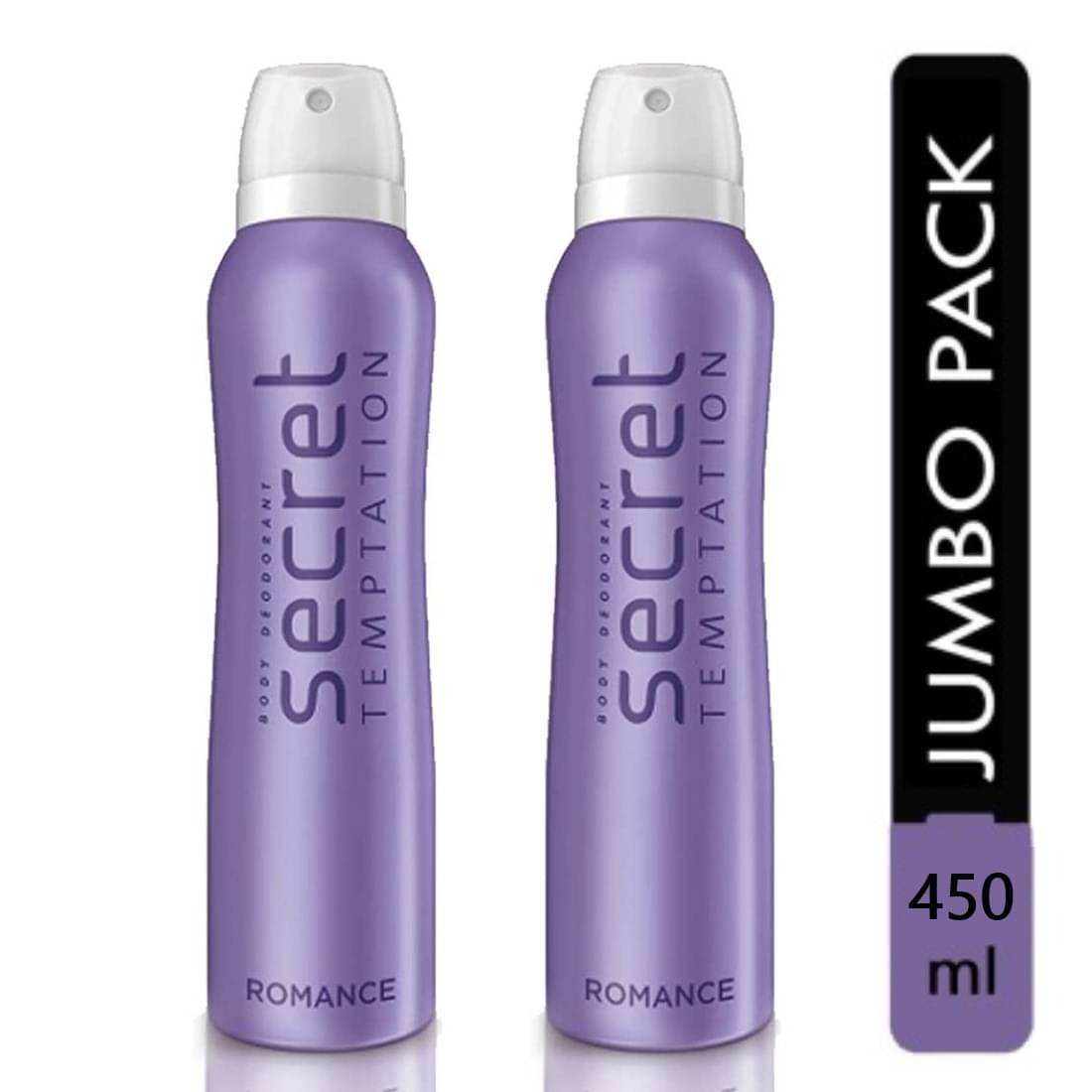     			Secret Temptation Romance Deodorant for Women 225 ml (Pack of 2) Total 450ml