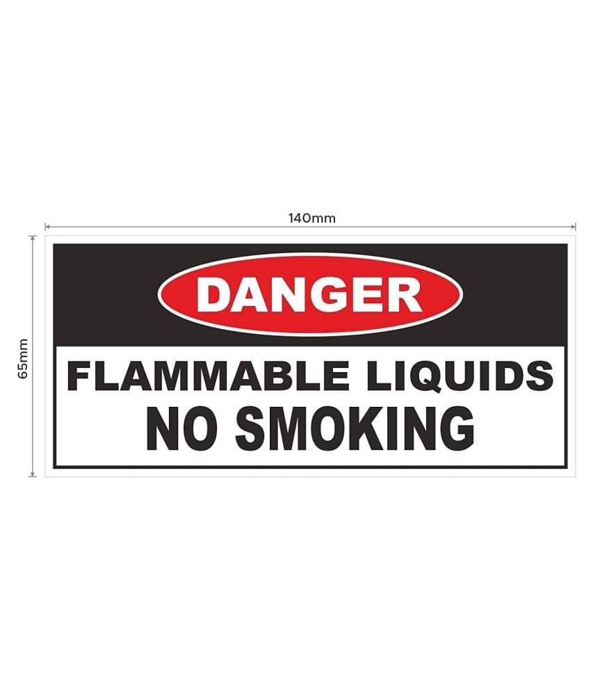 Rangvishwa Enterprises Flammable Liquids No Smoking Sticker ( 14 x 65 cms ) Rangvishwa Enterprises Flammable Liquids No Smoking Sticker ( 14 x 65 cms )