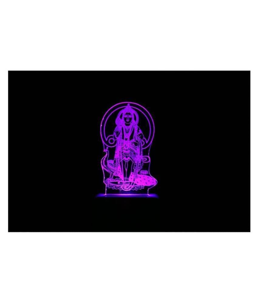     			SUPER AJANTA Lord Kartikey 2033 3D Night Lamp Multi - Pack of 1