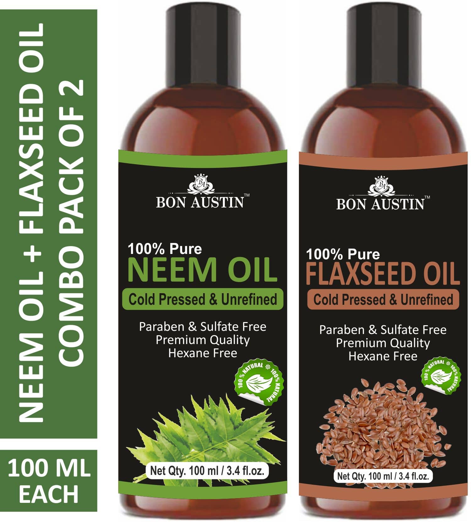 Bon Austin - Hair Growth Neem Oil 100 ml ( Pack of 2 )