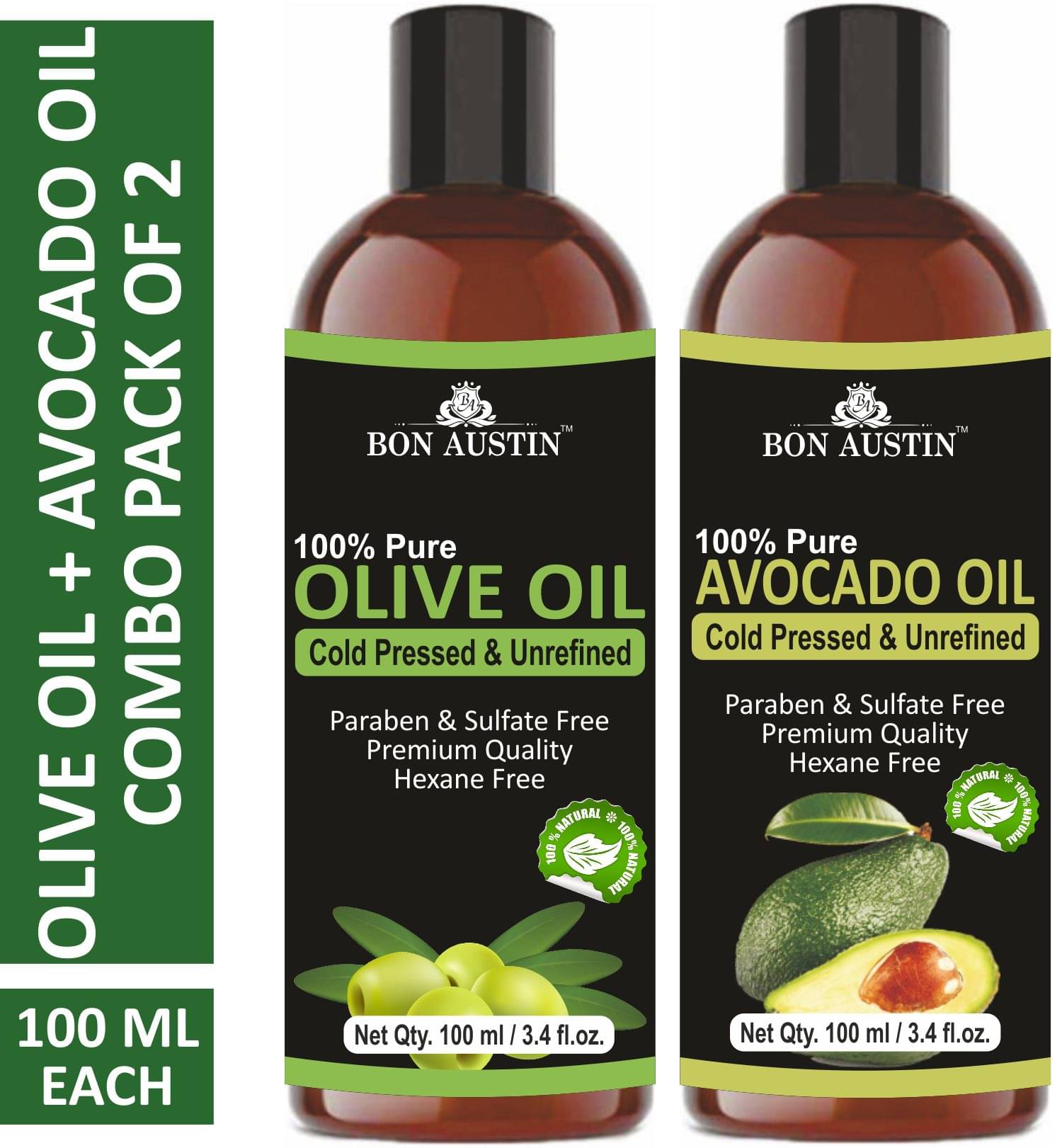 Bon Austin - Hair Growth Olive Oil 100 ml ( Pack of 2 ) Bon Austin - Hair Growth Olive Oil 100 ml ( Pack of 2 )