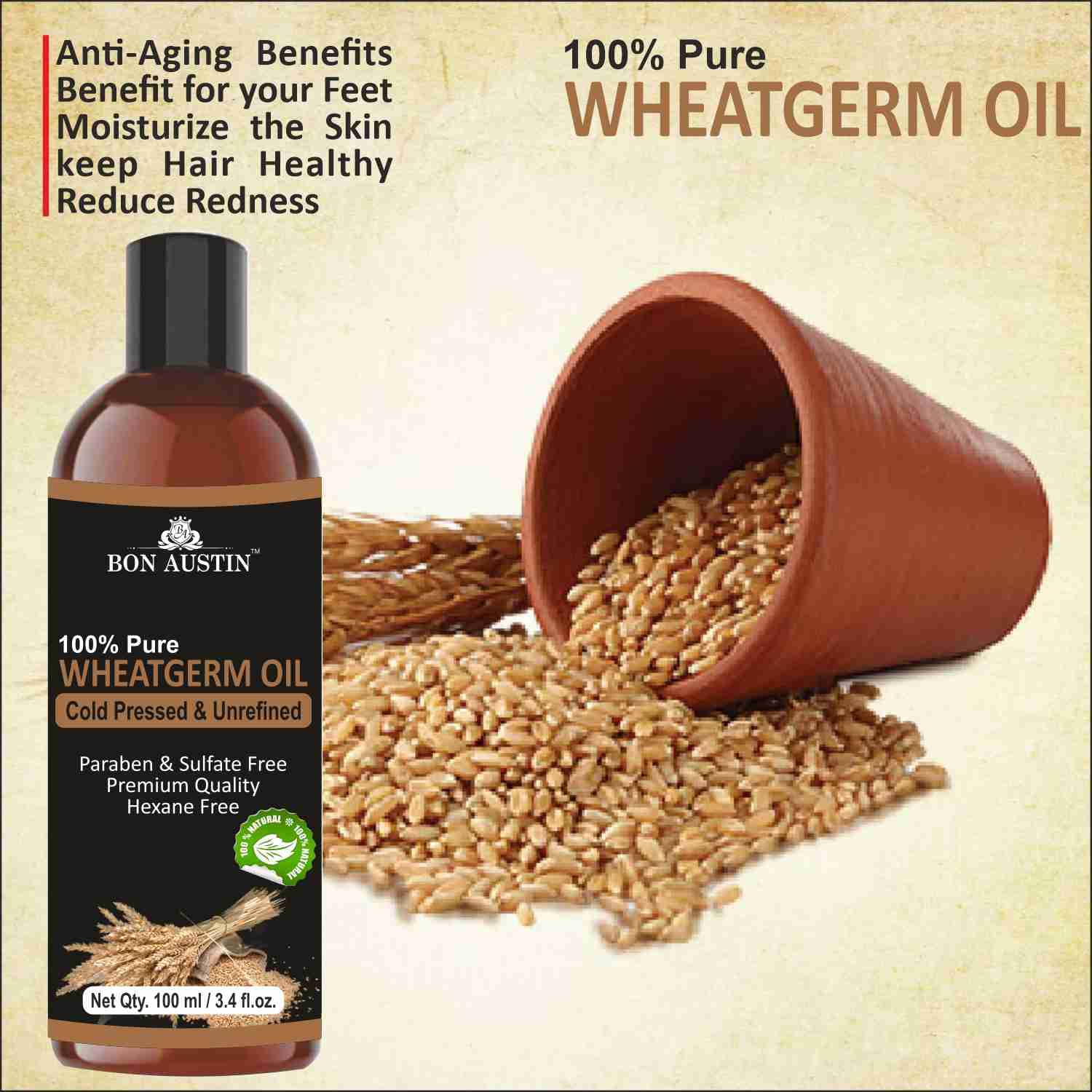     			Bon Austin Wheatgerm oil 100 mL