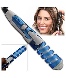 P Travel Spiral Professional Ceramic Hair Curler Waver Maker Tool Curling Iron Wand Rod Roller 45W ( Multicolor ) Product Style