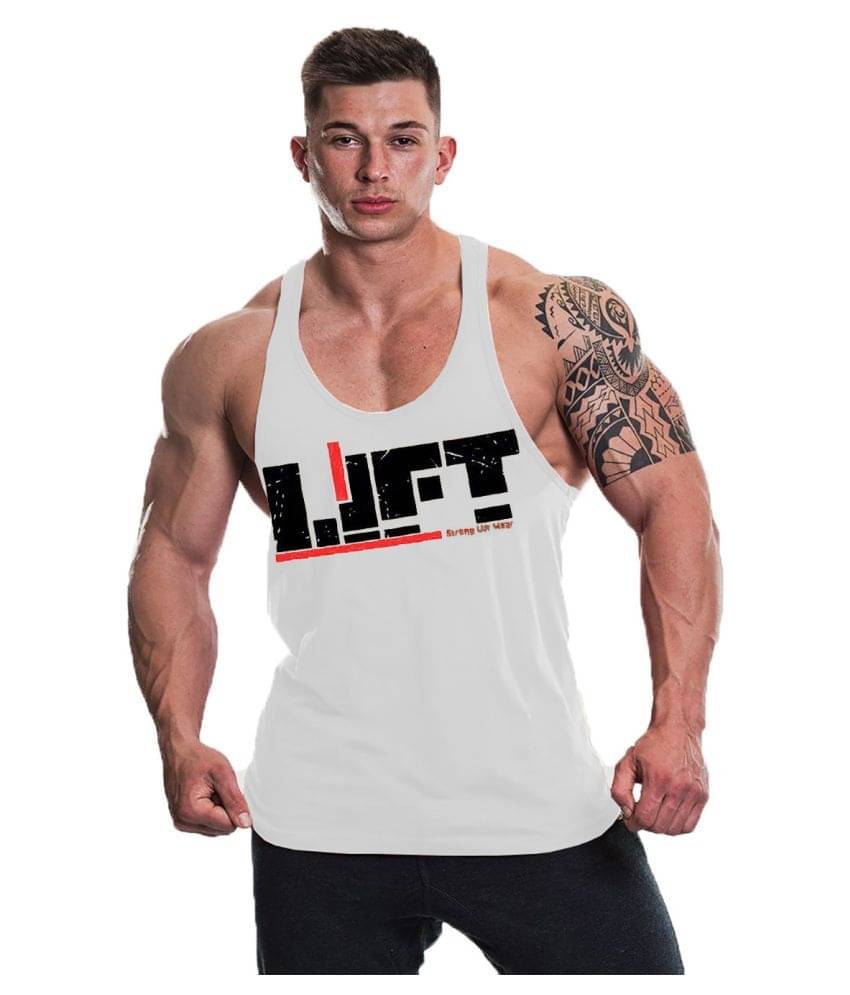 The Blazze 0022 Men's Lift Tank Tops Muscle Gym Bodybuilding Vest Fitness Workout Train Stringers     			The Blazze 0022 Men's Lift Tank Tops Muscle Gym Bodybuilding Vest Fitness Workout Train Stringers