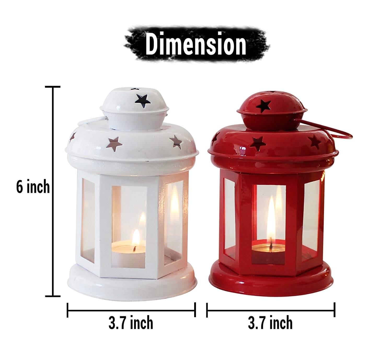     			Arsalan Table Top and Hanging Iron Tea Light Holder - Pack of 2