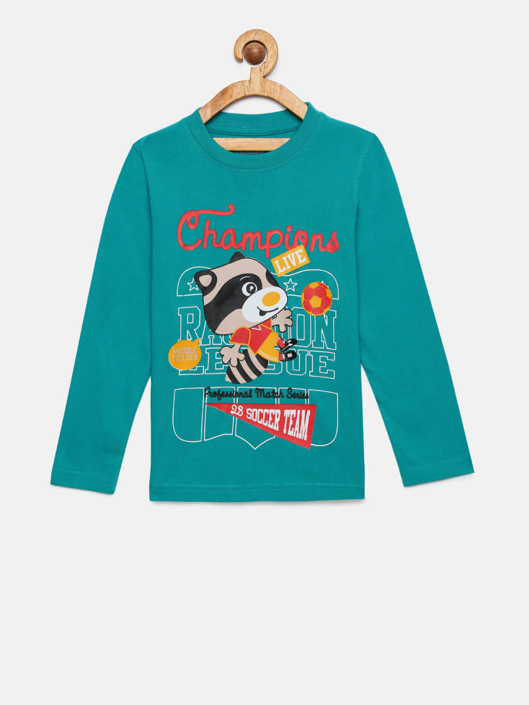 Dongli Pack of 1 Boys Cotton T-Shirt ( Multicolor )
