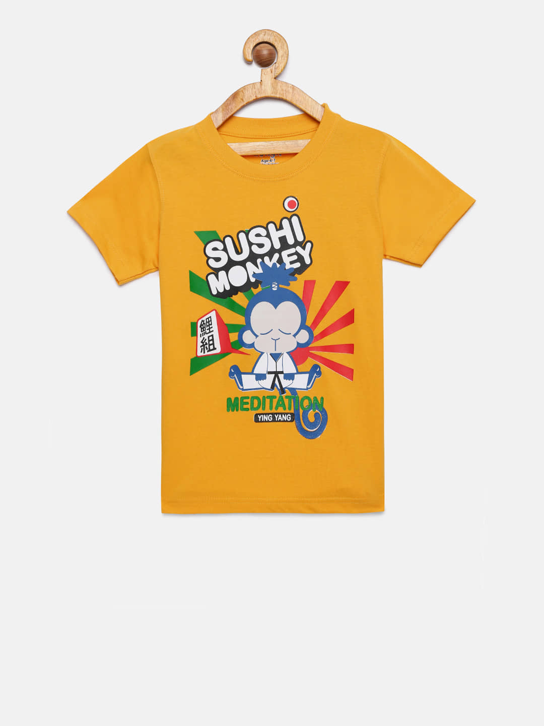 Dongli Pack of 1 Boys Cotton T-Shirt ( Multi Color )