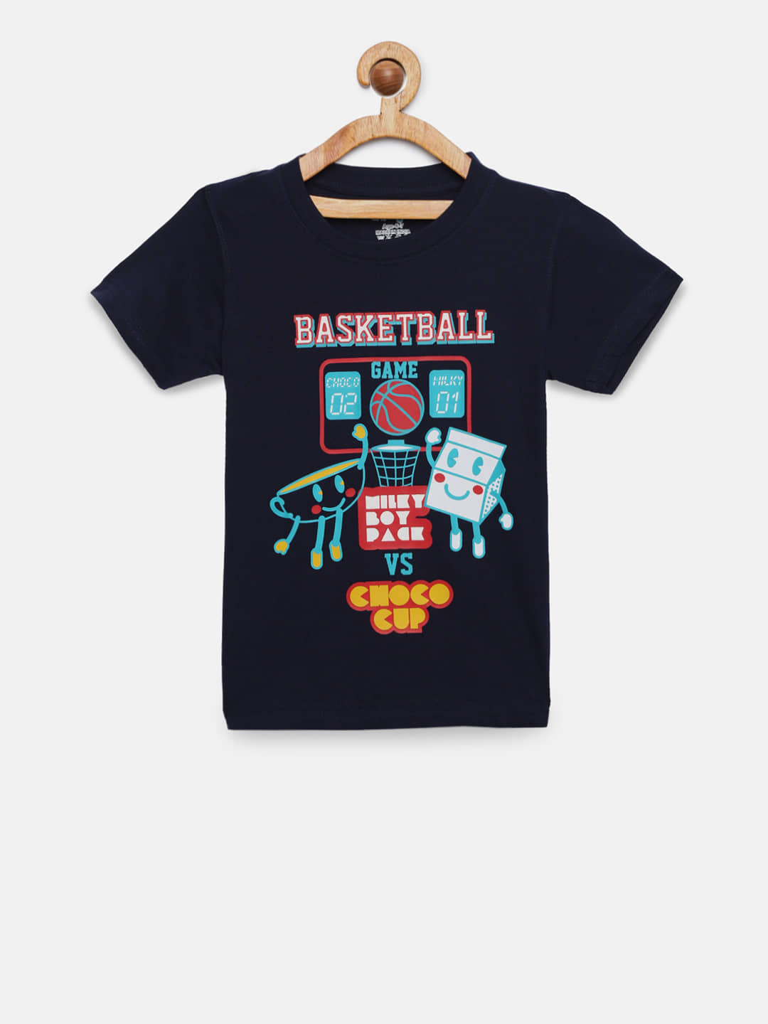 Dongli Pack of 2 Boys Cotton T-Shirt ( Multi Color )