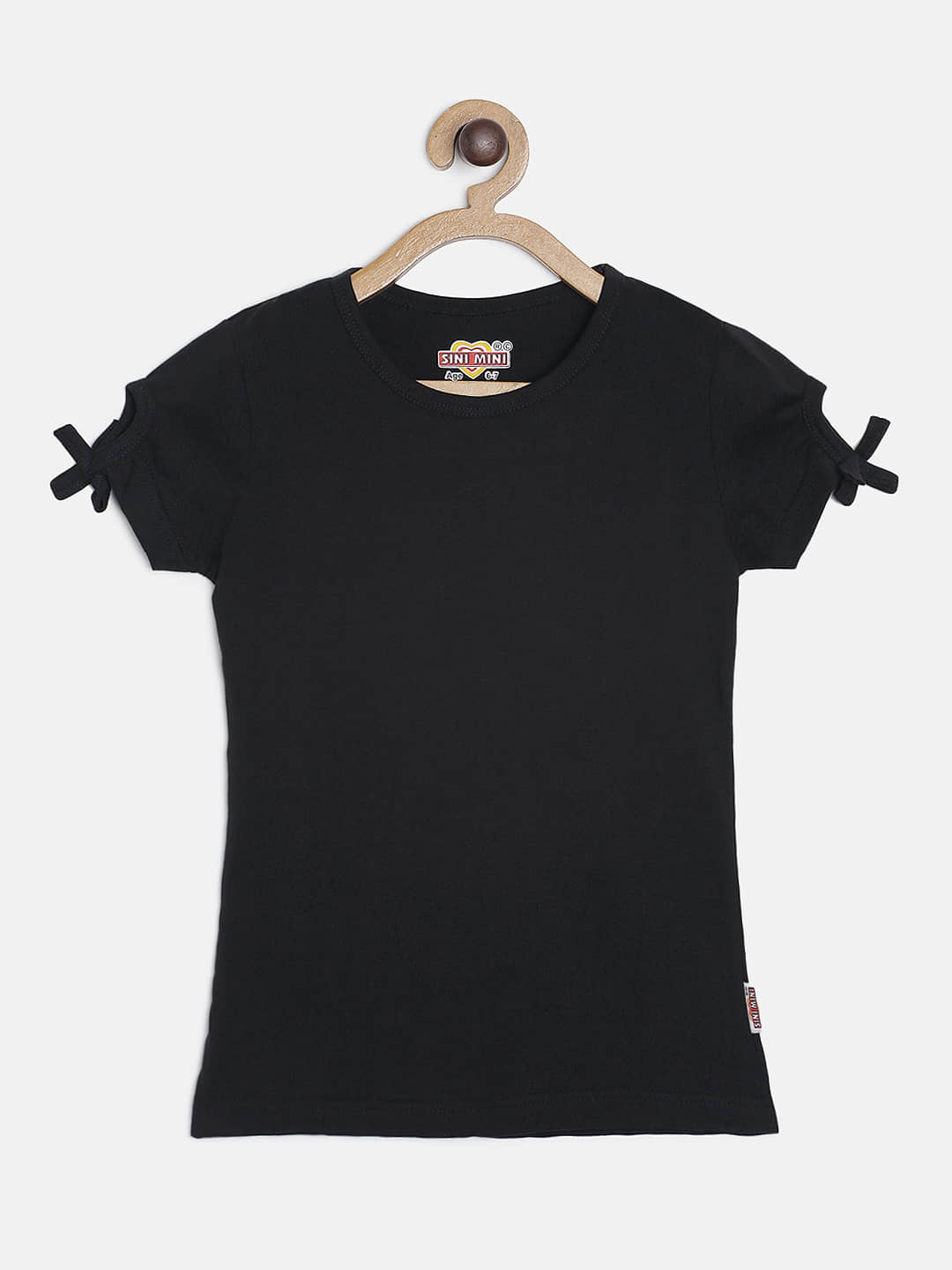Sini Mini Pack of 1 Girls 100% Cotton T-Shirts ( Multicolor )