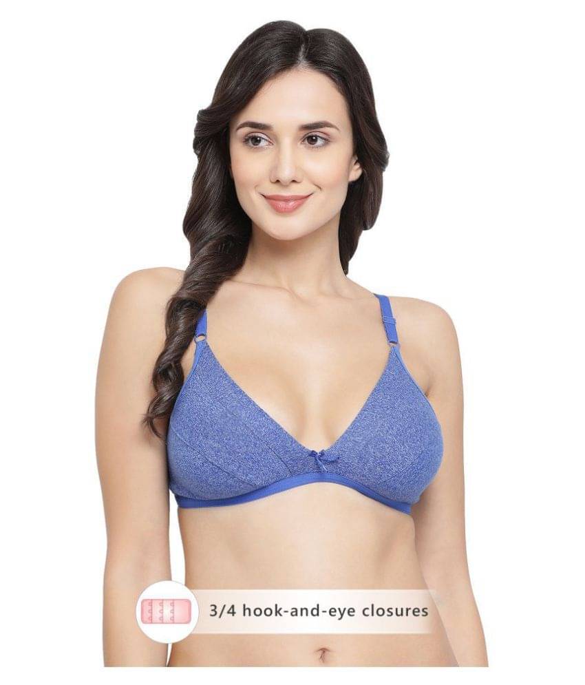 Clovia Cotton Everyday Bra - Blue     			Clovia Cotton Everyday Bra - Blue